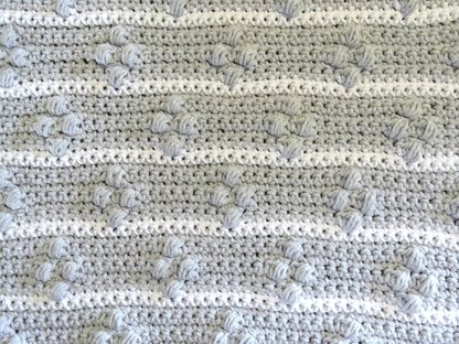 Crochet Cushion Cover Diamond Stripe