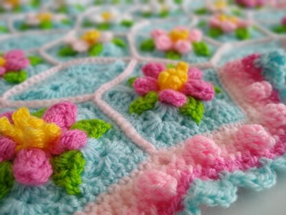 Apple Blossom Dream Afghan