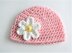 Baby Girl Flower Cocoon and Hat # 357