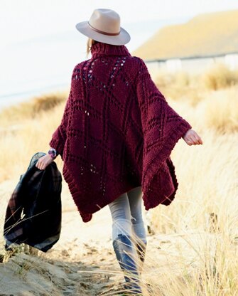 Shawl and Poncho in Rico Creative Twist Super Chunky - 358 - Downloadable PDF