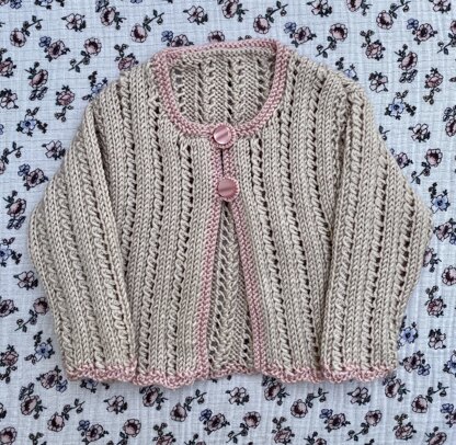 Two-Tone Baby Cardigan