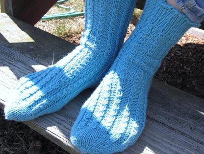 Cable Look Socks