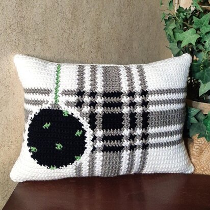 Plaid and Polka Pillow