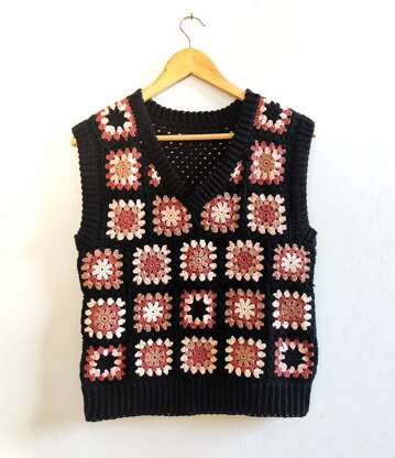 Edith Vest Crochet pattern by Little Golden Nook