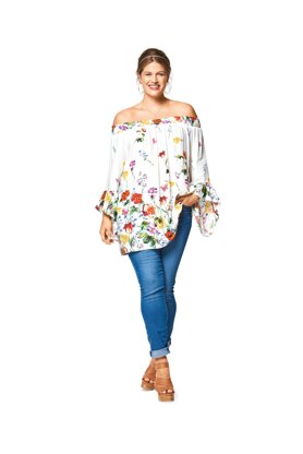 Burda Style Women's Sleeve Variation Top B6446 - Paper Pattern, Size 20-34