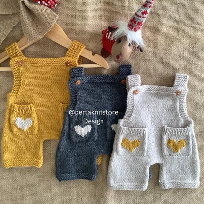Little Heart Overalls