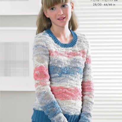 Sweater and Top in King Cole Opium Pallet - 4187 - Downloadable PDF