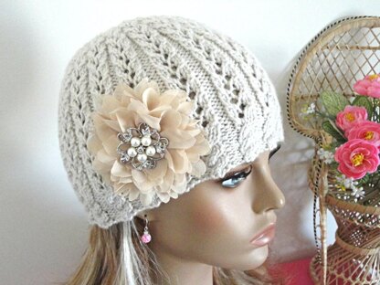 Knitting PATTERN Girls Beanie Women Hat