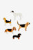 DMC Hounds Embroidery Pattern - PAT1744 - Downloadable PDF