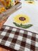 Gingham Sunflower Table Runner