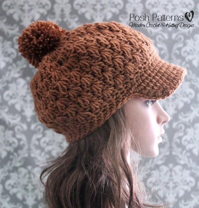 Slouchy Newsboy Hat Pattern 122