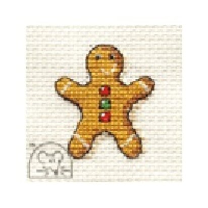 Mouseloft Make Me for Christmas - Gingerbread Man Cross Stitch Kit - 64mm