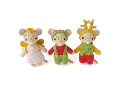 Christmas Mouse Trio