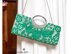 Lace emerald wedding bag