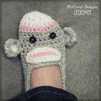 Sock Monkey Slippers