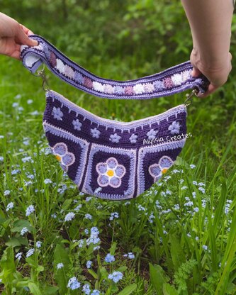 Forget Me Not Flower Bum Bag