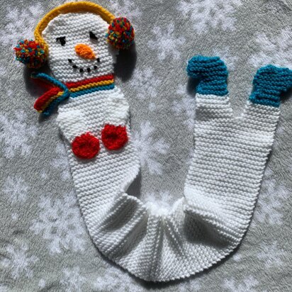 Upside Down Snowman Scarf