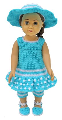 Caribbean Cruise for 18 Inch Dolls Crochet pattern by Shady Lane