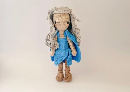 KHALEESI mother of dragons - Crochet Pattern/amigurumi