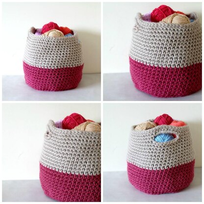 PDF19 Crochet Storage Basket