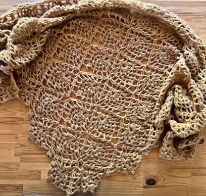 Vintage Pineapple Shawl