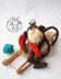 Keychain monkey (two in one)