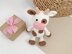 Crochet cow toy amigurumi crochet pattern