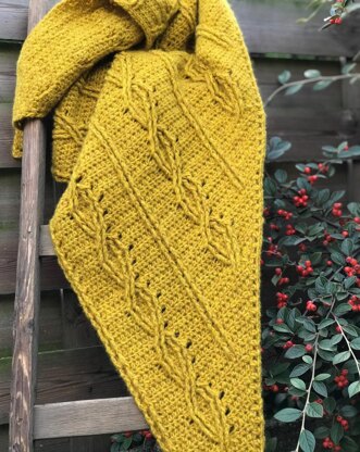 Cabled Shawl