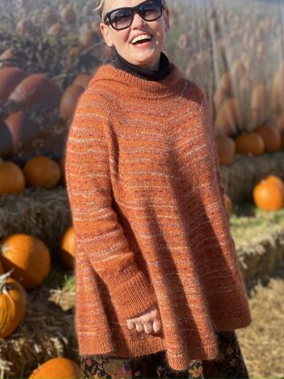 Rustic Hoody Poncho Sweater