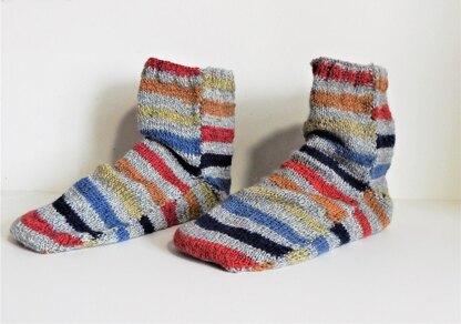 Striped Panel Sock