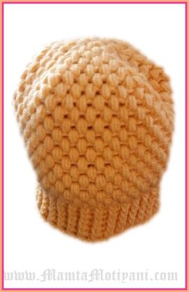 Crochet Slouchy Beret Beanie Pattern Unique & Easy
