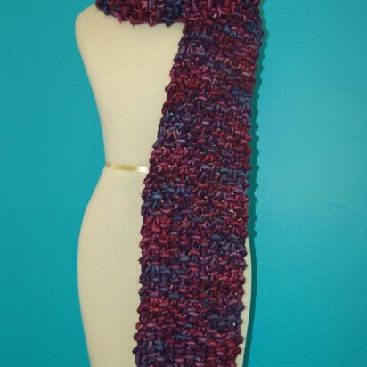 Chunky Seed Stitch Scarf - knitting pattern