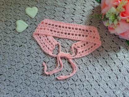 Crochet Romantic Lacy Headband Pattern