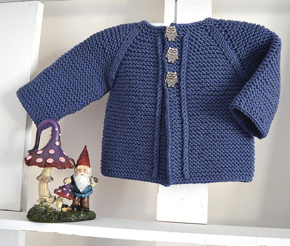 Top down knitted 2024 baby cardigan pattern