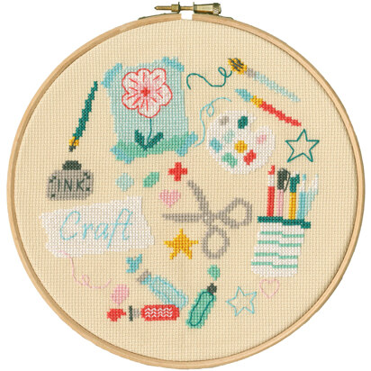 Bothy Threads Craft Cross Stitch Kit - 17.5cm circle