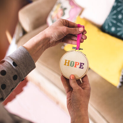 Cotton Clara Hope Cross Stitch Kit - 3in