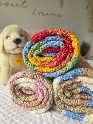 Gentle Ripples Bobble Baby Blanket