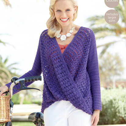 Women's Top in Sirdar Cotton 4 Ply - 7306 - Downloadable PDF
