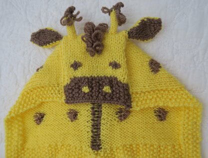 Giles Giraffe Hooded Baby Car Seat Blanket