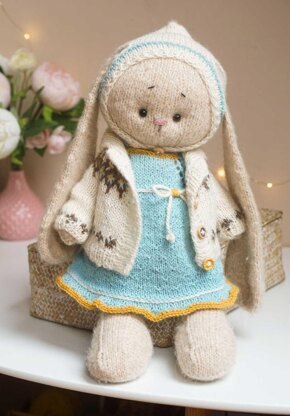 Knitting Pattern - Outfit PENNY for Large toys