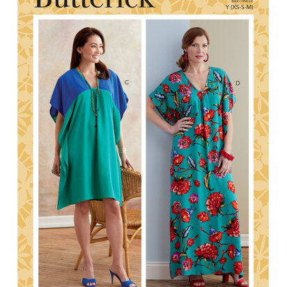 Butterick Tunika und Kaftan für Damen B6683 - Schnittmuster