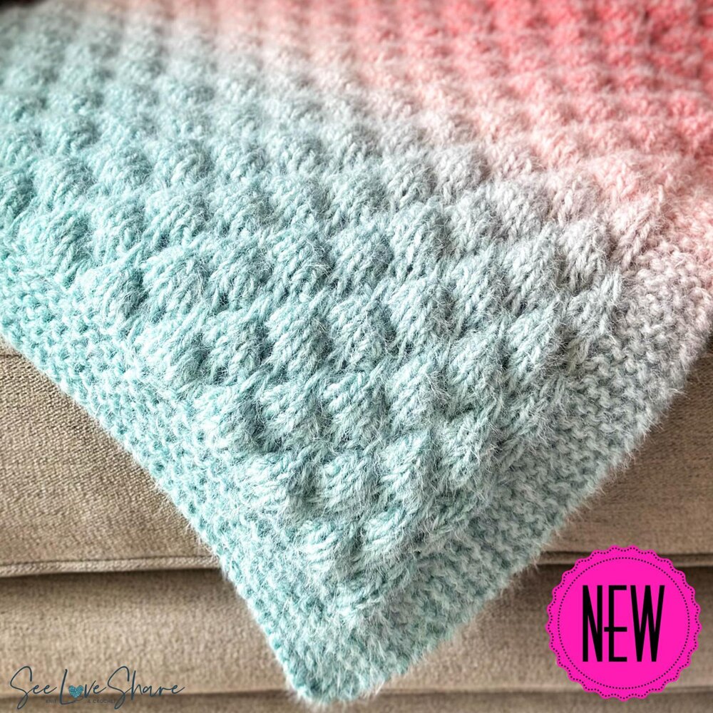 Sophie's Bubble Stitch Baby Blanket Knitting pattern by