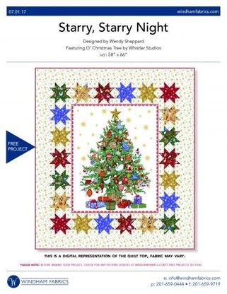 Windham Fabrics Starry, Starry Night - Downloadable PDF