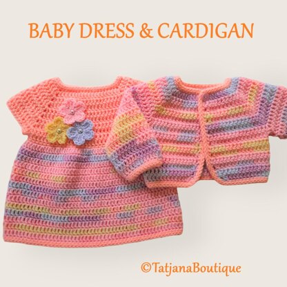 Baby Dress and Cardigan
