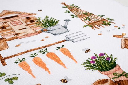 Vervaco Counted Cross Stitch Kit Garden Cross Stitch Kit - 33cm X 43cm/13.2in X 17.2in