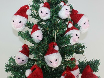 Santa Head Christmas Tree Baubles