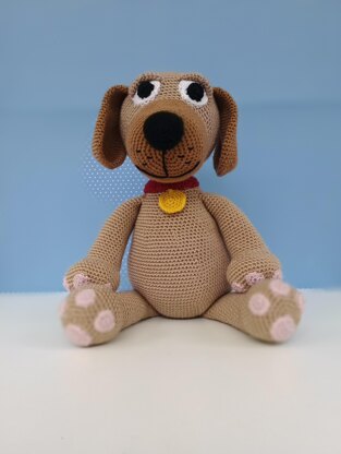 Crochet Amigurumi Toy Dog Pattern - Buddy the Dog