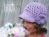 Summer Beanie with Brim & Flower plus Brimless Option - Crochet PDF Pattern