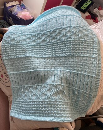 Easy Sampler Baby Blanket