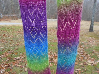 Lacy Northern Lights Scarf